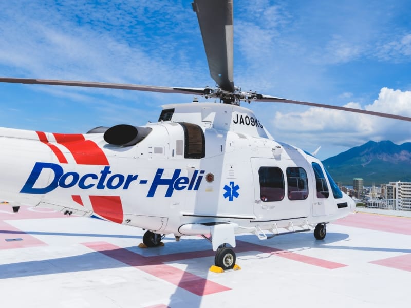 鹿児島市立病院のドクターヘリ